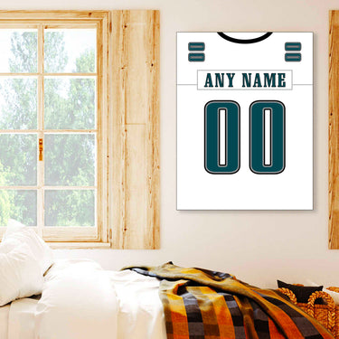 Philadelphia Jersey Custom Canvas Print Wall Art for Boy Girl Men Women Football Personalized Canvas Art